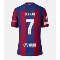 Barcelona Ferran Torres #7 Hemmatröja 2023-24 Korta ärmar